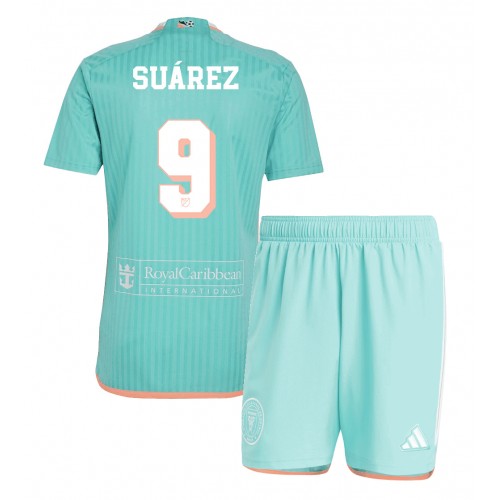 Fotbalové Dres Inter Miami Luis Suarez #9 Dětské Alternativní 2024-25 Krátký Rukáv (+ trenýrky)